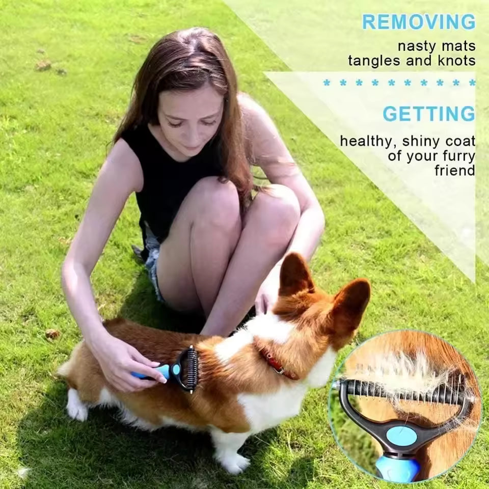 SheddiPro™ – Professional Pet Deshedding Brush
