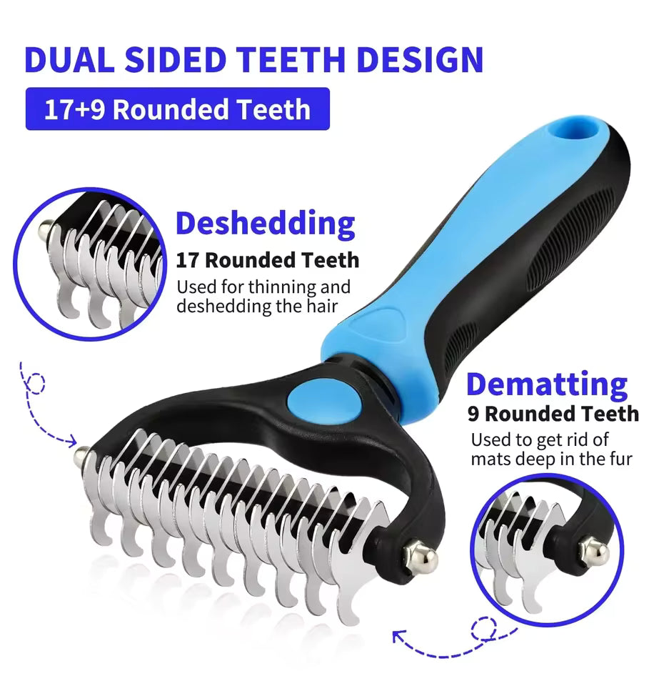 SheddiPro™ – Professional Pet Deshedding Brush