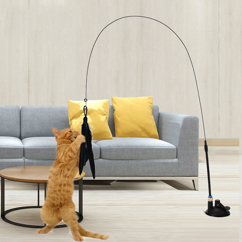 FeatherFrenzy™ - Cat Feather Teaser Toy