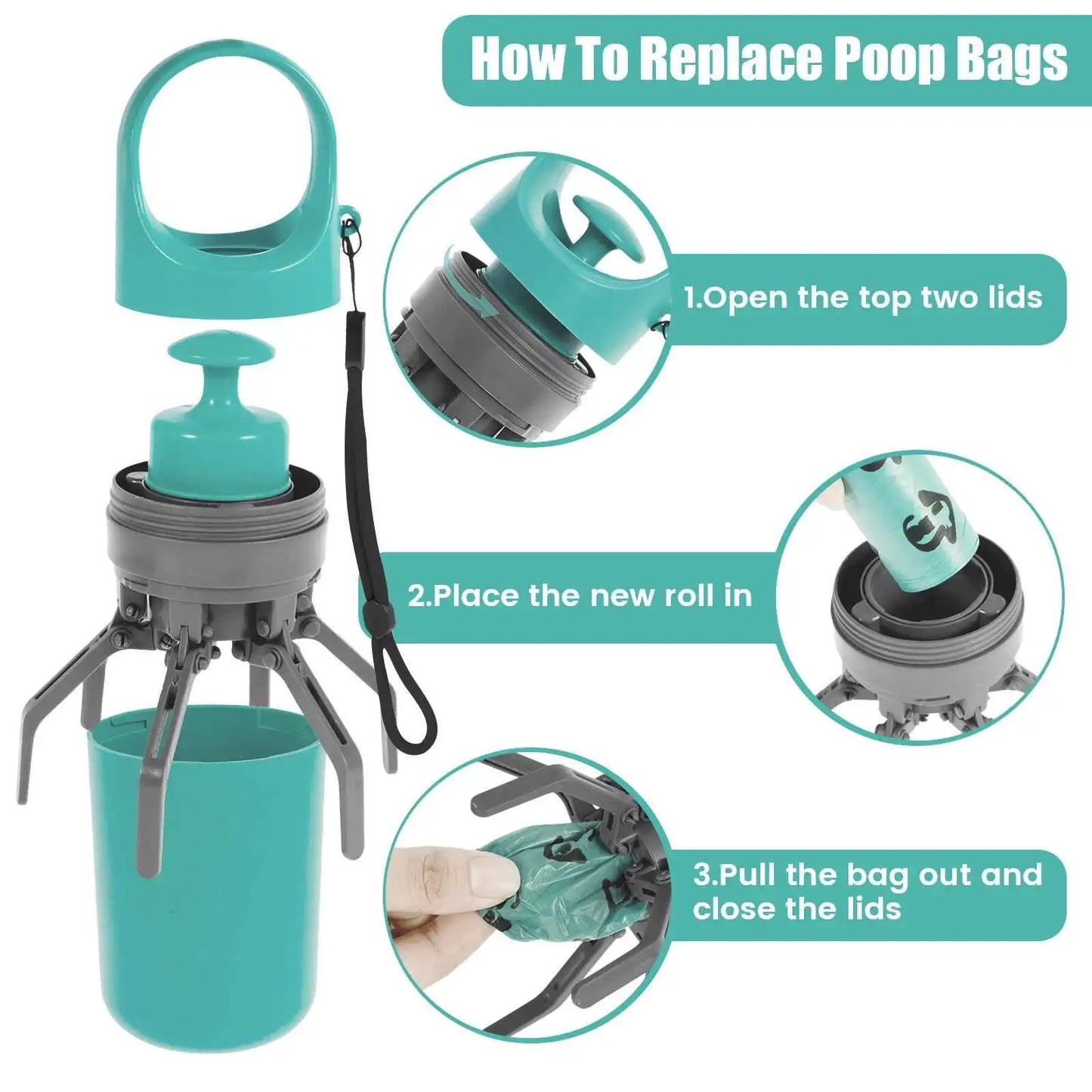 PoochScoop™ - Portable Dog Pooper Scooper Outdoor Pet Waste Grabber