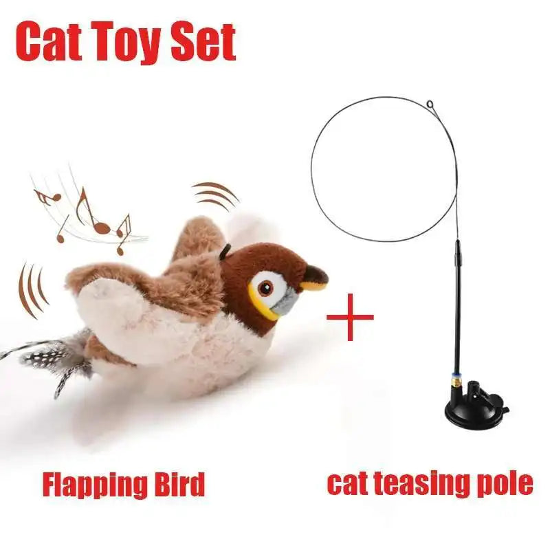 Flappy Chirp™ Flying Bird Cat Toy Interactive