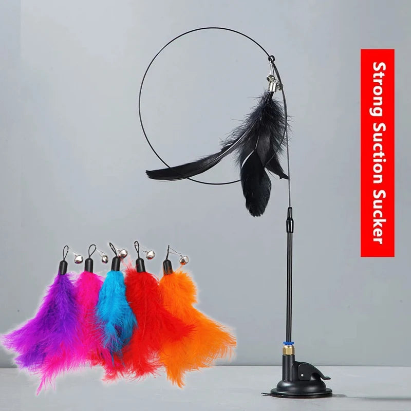 FeatherFrenzy™ - Cat Feather Teaser Toy