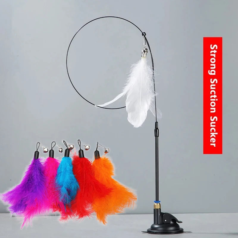 FeatherFrenzy™ - Cat Feather Teaser Toy