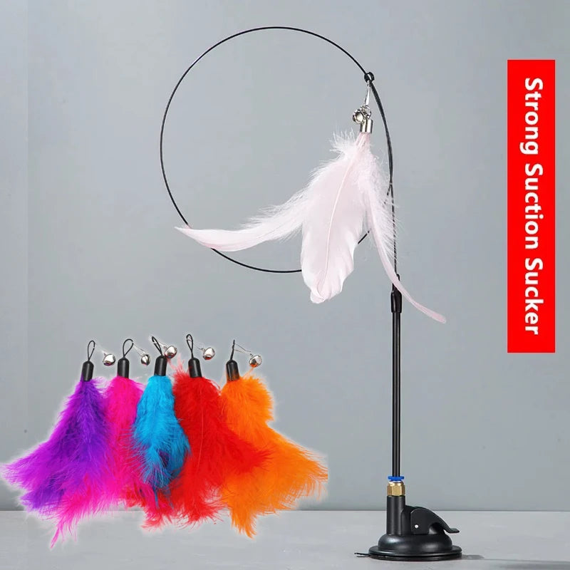 FeatherFrenzy™ - Cat Feather Teaser Toy