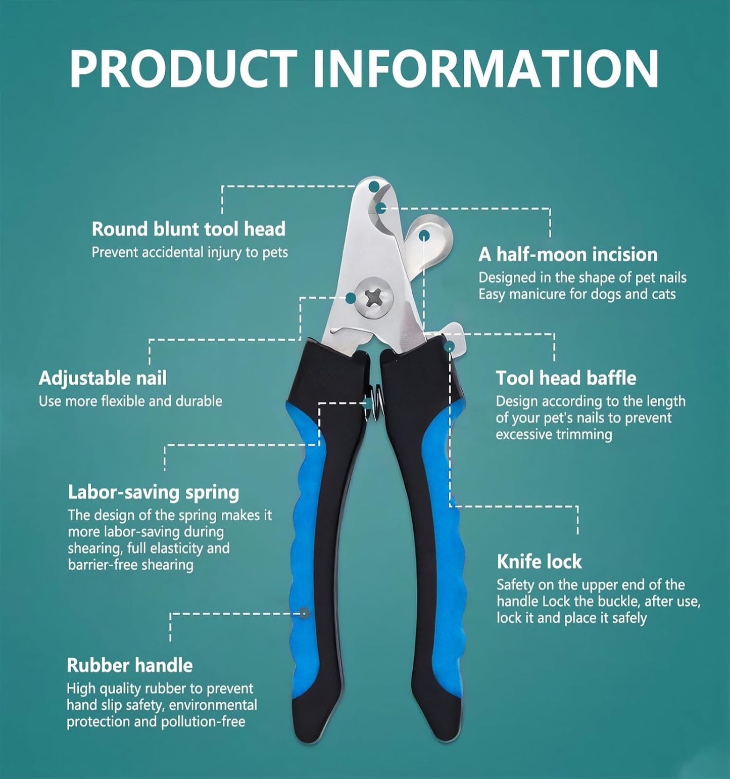 NailGuard Pro™ Stainless Steel Professional Pet Nail Clipper