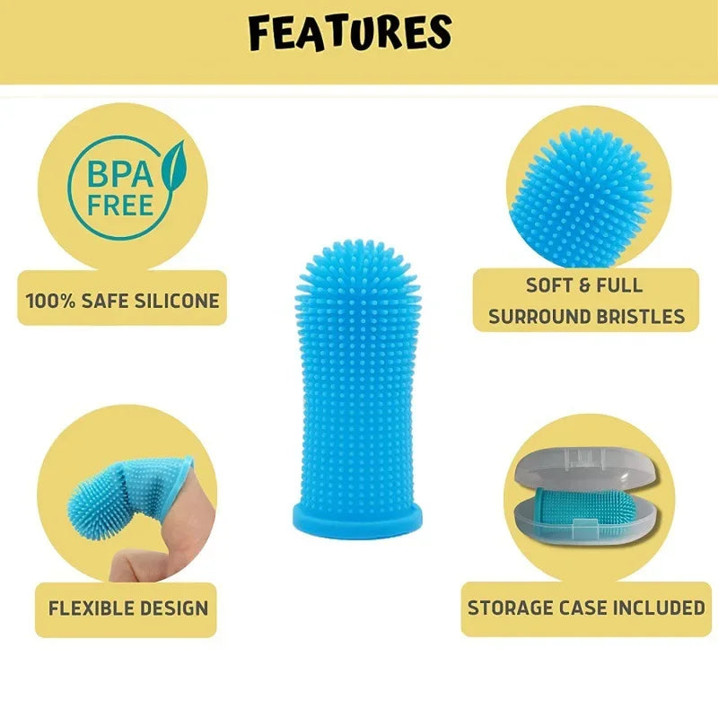 Pet ToothTails™ Non-Toxic Pet Finger Toothbrush