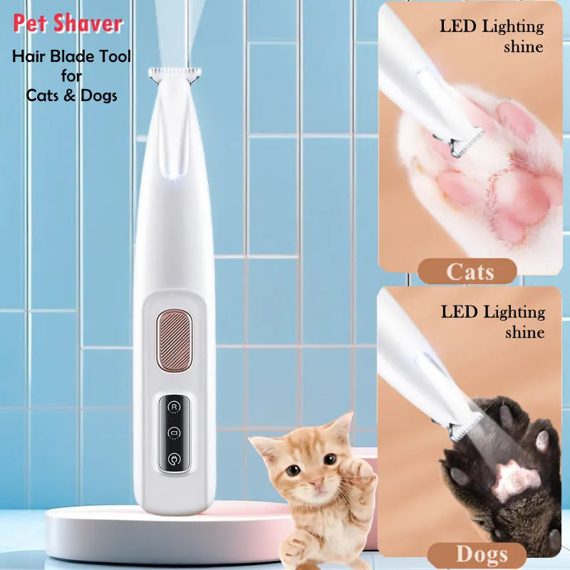 GlowTrim™ – Precision Pet Trimmer with LED Light
