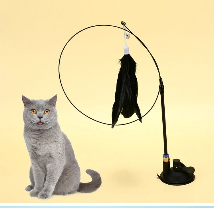 FeatherFrenzy™ - Cat Feather Teaser Toy