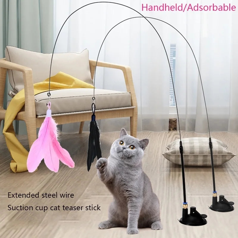 FeatherFrenzy™ - Cat Feather Teaser Toy