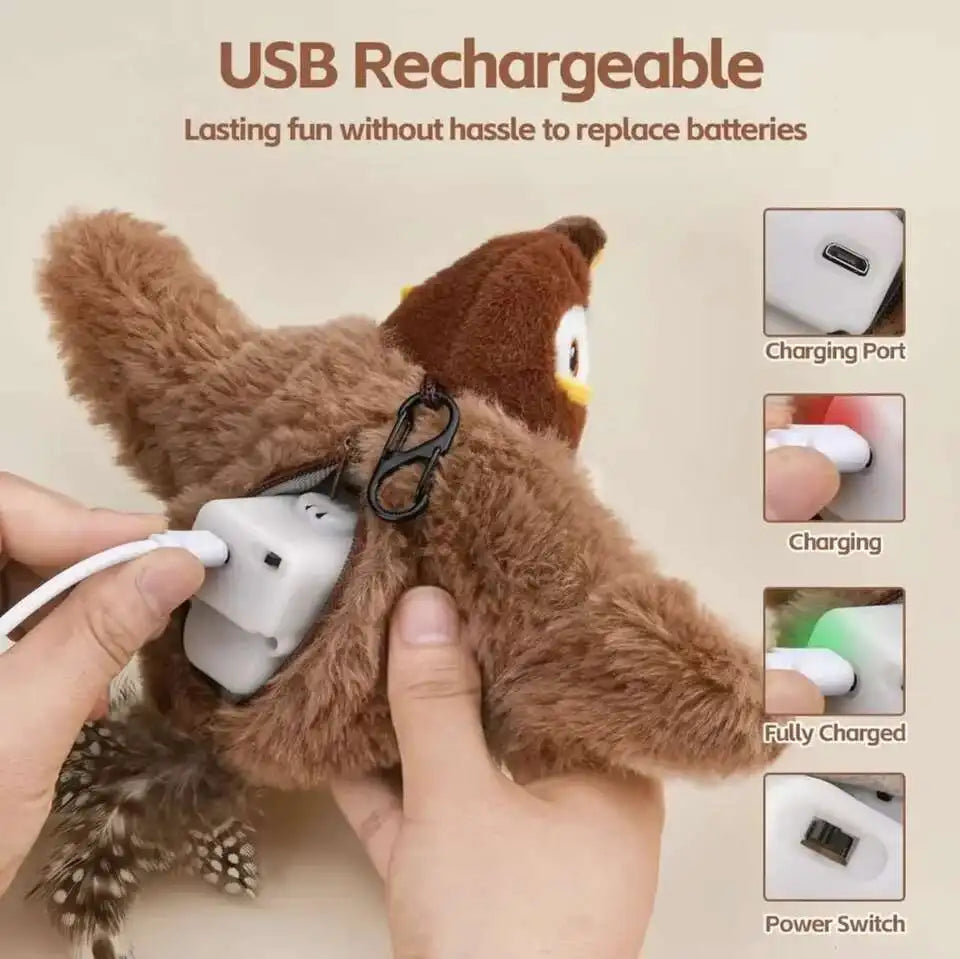Flappy Chirp™ Flying Bird Cat Toy Interactive