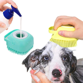 FurrySpa™ Silicone Pet Grooming & Bath Brush