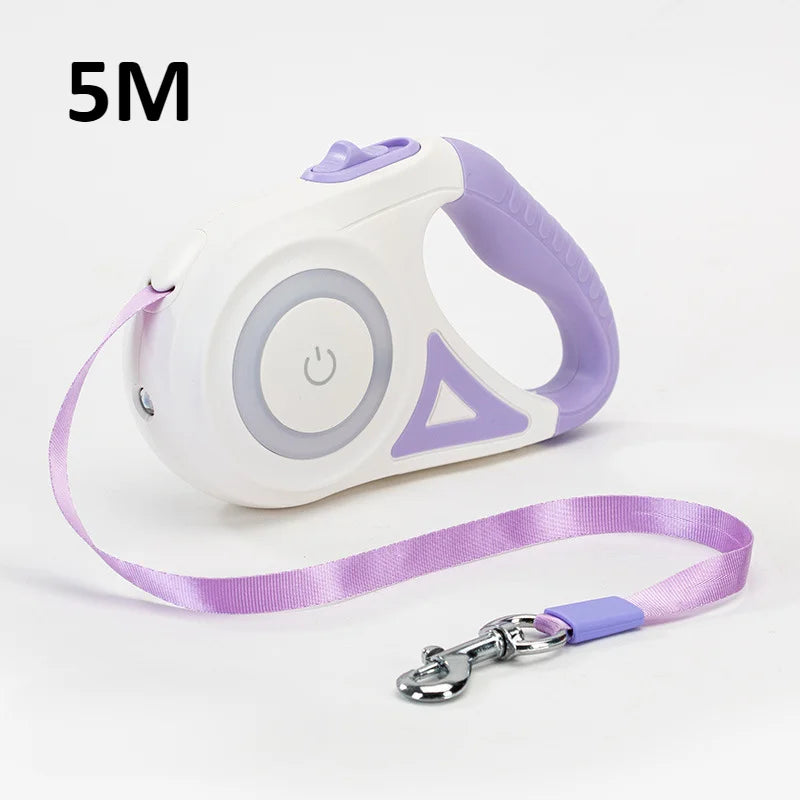 GlowTrek™ - Retractable LED Leash