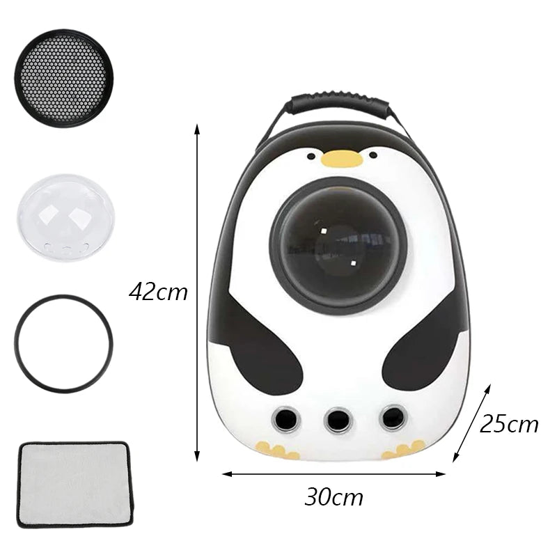 WhiskerTote™ - Cartoon Cat Carrier Backpack