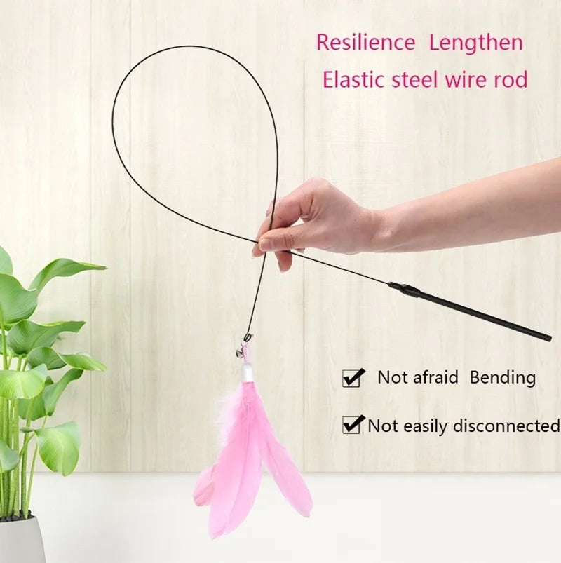 FeatherFrenzy™ - Cat Feather Teaser Toy