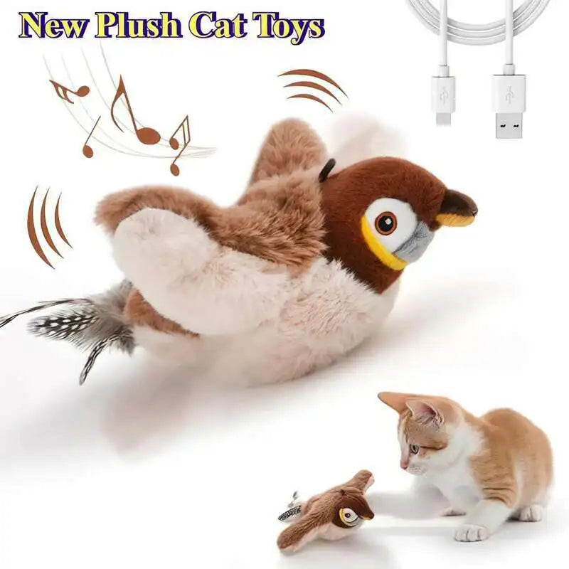 Flappy Chirp™ Flying Bird Cat Toy Interactive