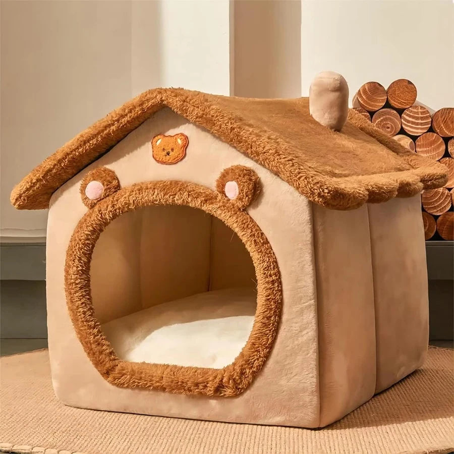 CozyCave™ - Foldable Pet House Cave Beds