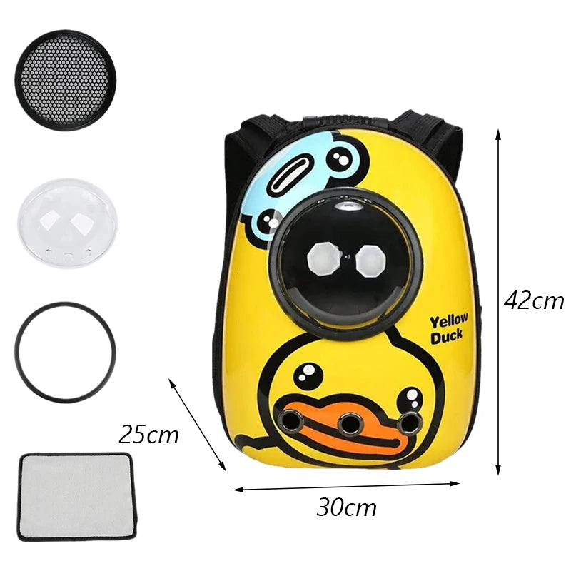 WhiskerTote™ - Cartoon Cat Carrier Backpack