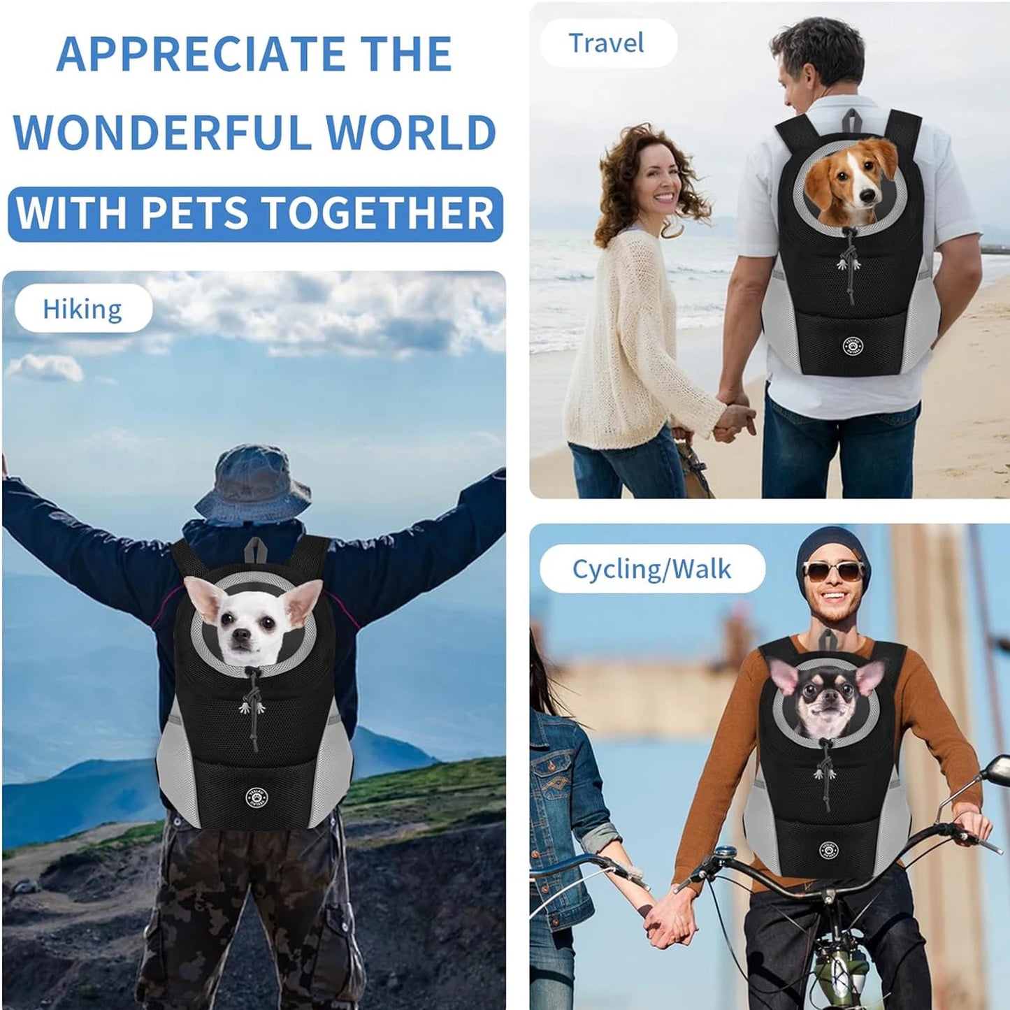 SnoutScout™ - Outdoor Pet Carrier Backpack