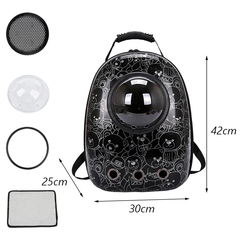 WhiskerTote™ - Cartoon Cat Carrier Backpack