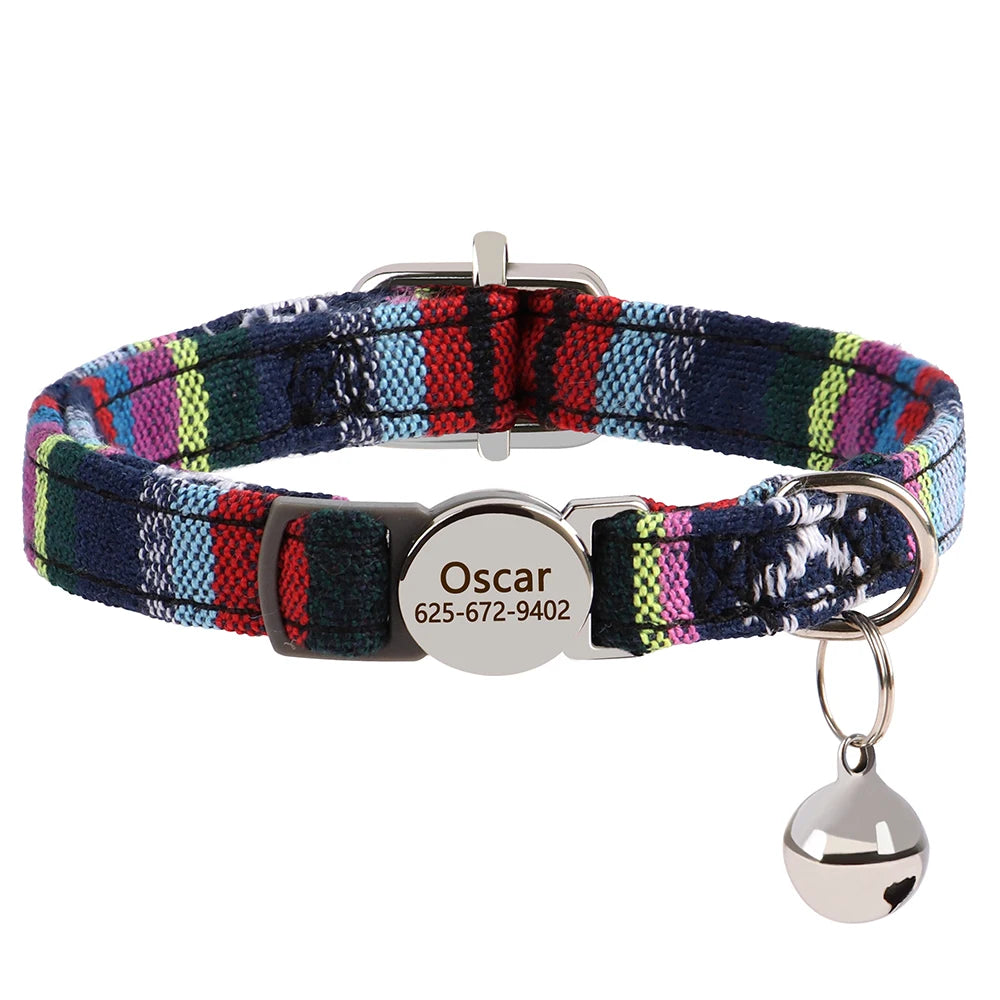 Velora™ - Personalized Engraved Nylon Cat Collar