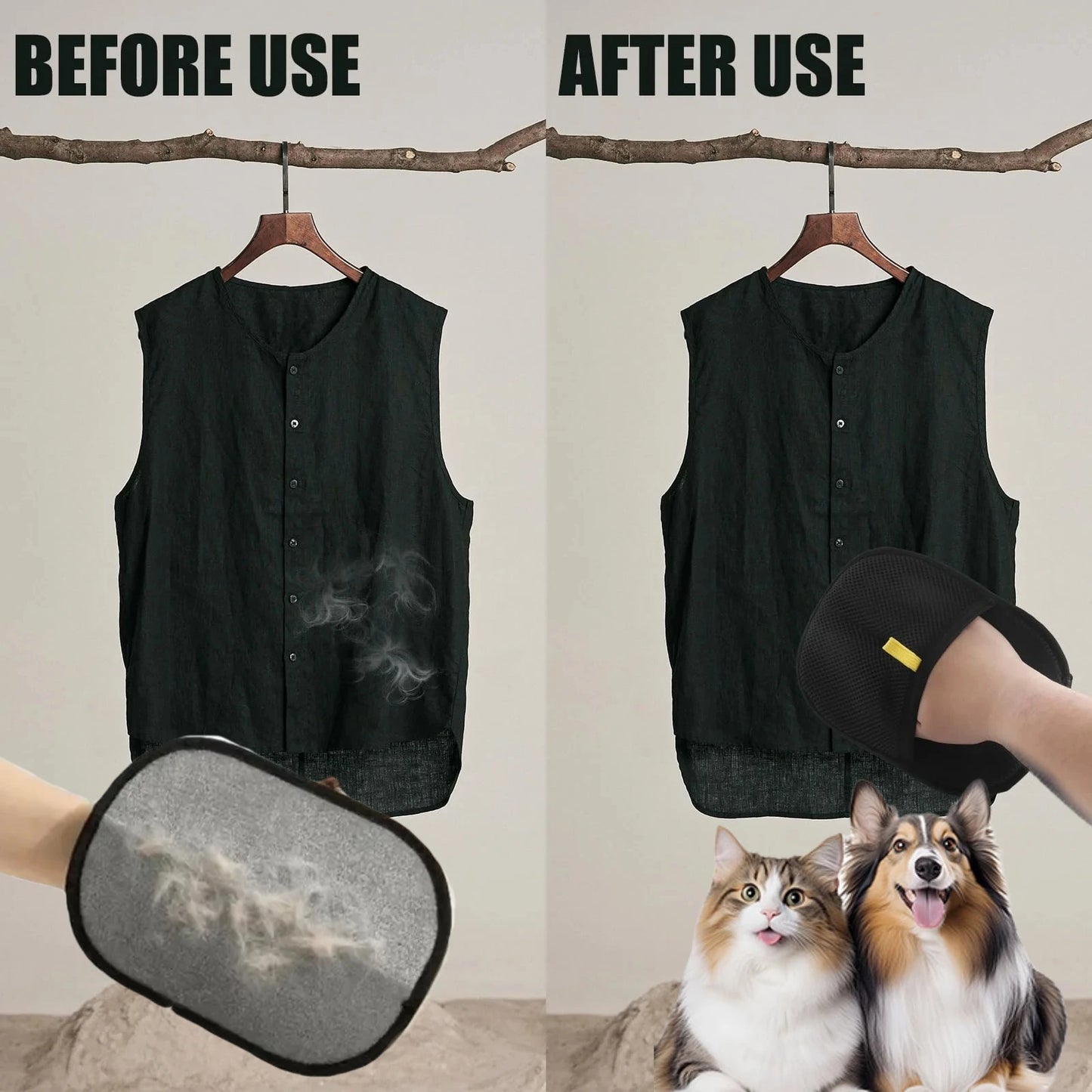 FurSwipe™ - Electrostatic Pet Hair Removal Gloves